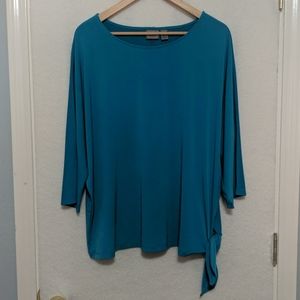 Chicos easy wear teal top size 3 (16)